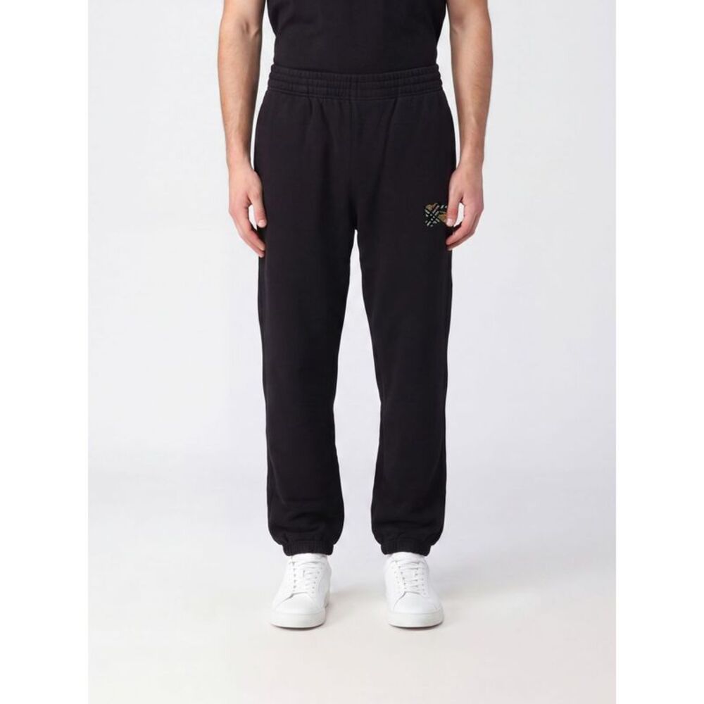 Burberry Men Slim Fit Cotton Jogging Trousers Burberry With Ekd Logo